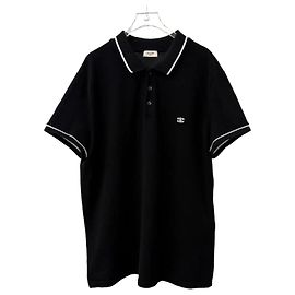 Céline T-shirt com gola Triomphe
