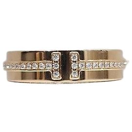 Tiffany & Co Anello sottile in diamanti oro giallo