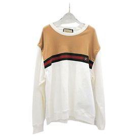 Gucci Three Stripe Logo Cut Sweatshirt