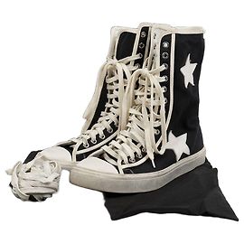 Autre Marque Sneakers SAINT LAURENT Star High Marroni Tela