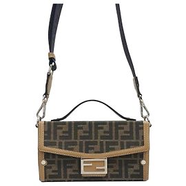 Fendi Jacquard Soft Trunk Baguette-Tasche