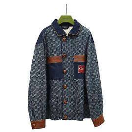 Gucci Eco Washed Organic Bomber Denim Jacke