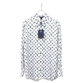 Louis Vuitton Camicia in seta a maniche lunghe con tasca Monogram Blur Watercolor