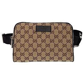 Borsa a tracolla Gucci in tela marrone