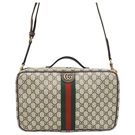 Gucci Borsa da viaggio Ophidia Canvas Stripe