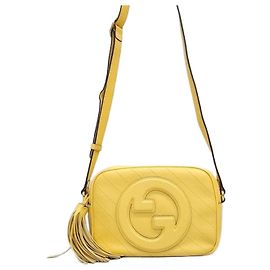 Gucci Borsa a mano e a tracolla piccola Blondie Gialla
