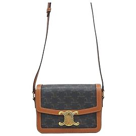 Céline Schultertasche aus Canvas