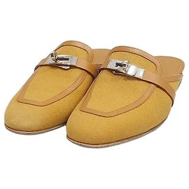 Mule Kelly Oz Bloper Hermès Marrone Metallo