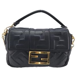 Fendi Baguette NM Zucca Pelle Imbossata Mini