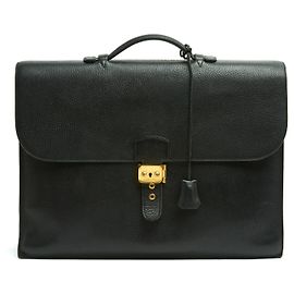 Hermès Sac à Dépêches 41 Pelle Togo Nera