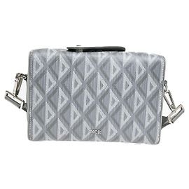 Sac messager Christian Dior Lingot en toile CD Diamond coated canvas