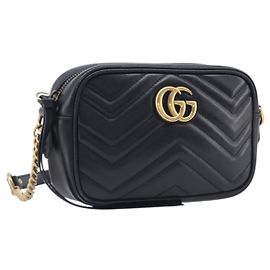 Gucci GG Marmont Matelassé Patent Small