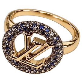 Louis Vuitton Louise Ring Gelbgold Saphire