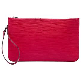 Pouch Louis Vuitton Epi Neverfull rossa