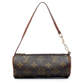 Borsa a mano Louis Vuitton Monogram Papillon Pochette Marrone