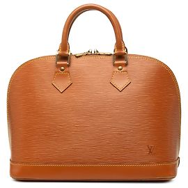 Borsa a mano Louis Vuitton Epi Alma PM Marrone