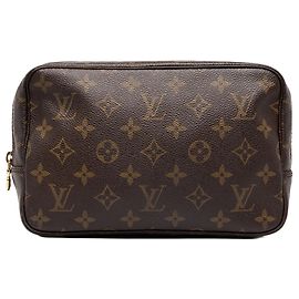 Borsa a pochette Louis Vuitton Monogram Trousse Toilette 23 Marrone