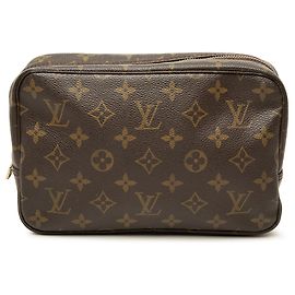 Borsa a pochette Louis Vuitton Monogram Trousse Toilette 23 Marrone