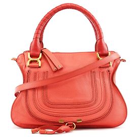Chloé Bolso 2-Way Marcie de piel Hot Pink