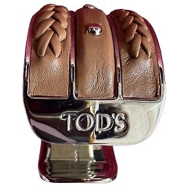 Bracciale glam-rock - vera pelle - metallo cromato ultra brillante - Tod's (2008)