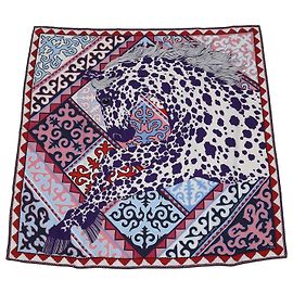 Hermès Lenço Hermes Multicolor Silk Appaloosa des Steppes 90