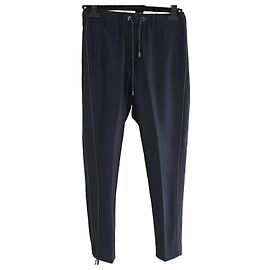 Brunello Cucinelli Pantaloni Sartoriali in Lana Vergine Blu Navy