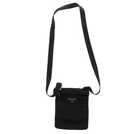 Prada Kleine Umhängetasche aus schwarzem Nylon