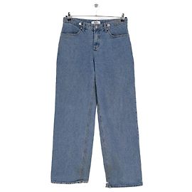 Autre Marque THE FRANKIE SHOP Blaue Baumwolljeans mit hoher Taille