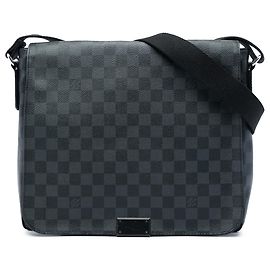 Louis Vuitton Black Damier Graphite District PM
