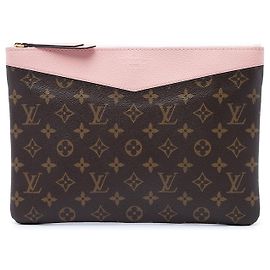 Bolsa Daily Louis Vuitton Monogram Castanho