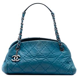 Bolsa Bowling Chanel Blue Small Just Mademoiselle