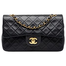 Chanel Black Small Classic Lambskin Double Flap