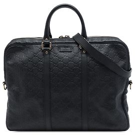 Mala de Negócios Gucci Black Guccissima