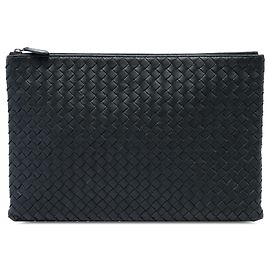 Clutch Bottega Veneta in Nappa Intrecciato nero