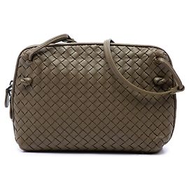 Bottega Veneta Brown Nappa Intrecciato Nodini Crossbody