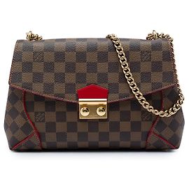 Clutch Louis Vuitton Brown Damier Ebene Caissa