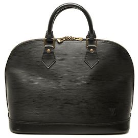 Louis Vuitton Black Epi Alma PM