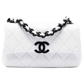Chanel White Small Quilted Caviar My Everything Flap