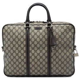 Mala de Negócios Gucci Beige GG Supreme