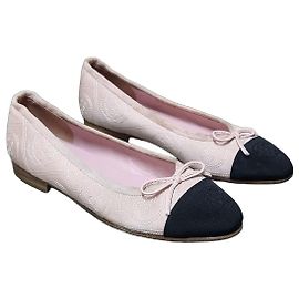 Ballerine Chanel in Raso Rosa