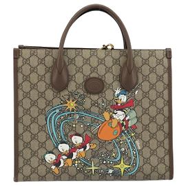 Gucci Disney Donald Duck Convertible Printed GG Coated Canvas Medium