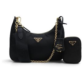 NOVO SACO DE MÃO PRADA RE-EDITION 2005 1BH204 EM NYLON BOLSA HOBO DE OMBRO