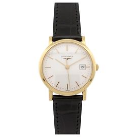 RELOJ LONGINES PRESENCE L4.279.6 27MM EN ORO AMARILLO 18K CROCO QUARTZ