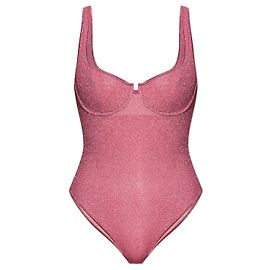 Autre Marque Einteiliger Badeanzug mit Lurex-Faden