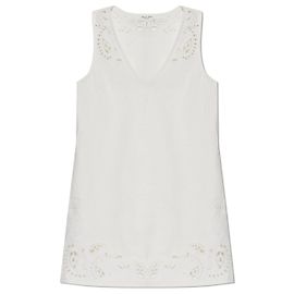 Vestido sem mangas branco de algodão Rag & Bone