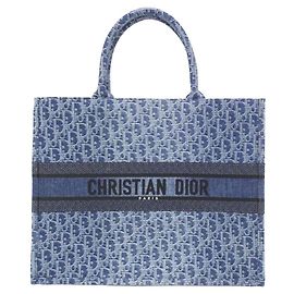 Christian Dior Denim Dior Oblique Book Tote