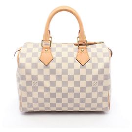 Borsa a mano Louis Vuitton Speedy25 in canvas rivestito in PVC