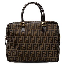Borsa business FENDI in tela Zucca e pelle