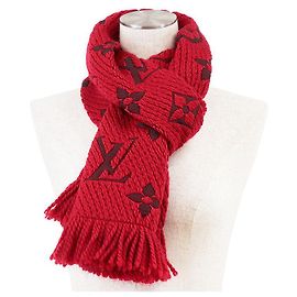 Louis Vuitton Echarpe Logomania Wool Silk Scarf