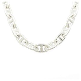 Collana Hermès Chaine d Ancre GM 925 Silver 43cm